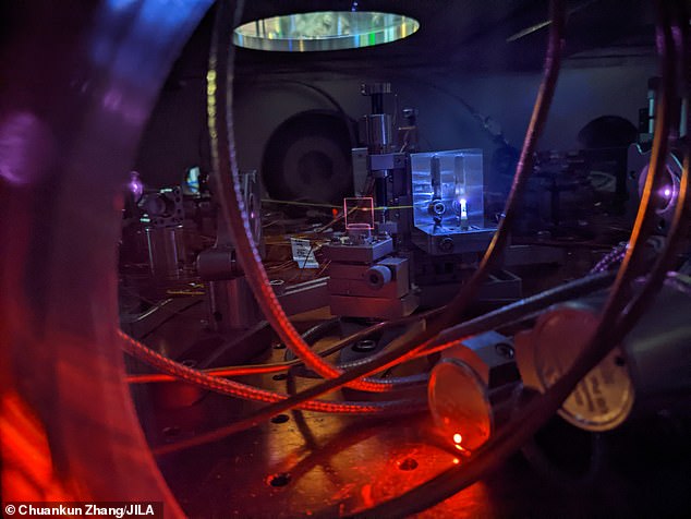 The team used a specially designed ultraviolet laser to precisely measure the frequency of an energy jump in the nuclei of thorium, a naturally occurring metal embedded in a solid crystal.