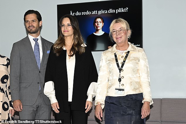 The Duke and Duchess visited the Swedish Defence Conscription and Assessment Agency as part of their two-day visit to Värmland, a province in west-central Sweden