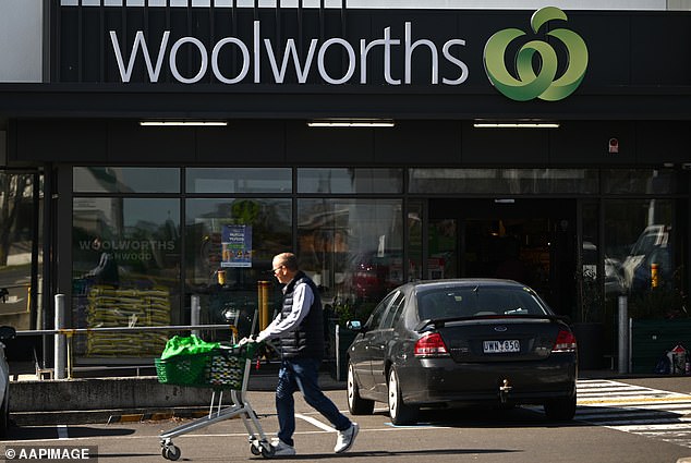 Many Australians were outraged that the man was told not to film in the store, instead of telling the aggressive woman to leave the store (Photo from a Woolworths stock photo)