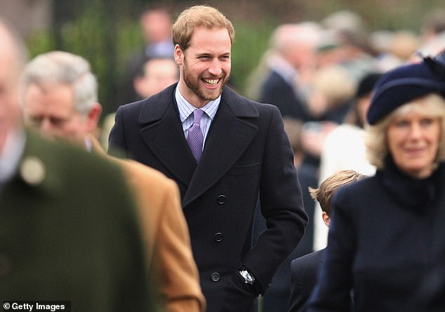 The prince also sported a beard in 2008 when he attended Christmas service at St Mary's Church in Sandringham with his family