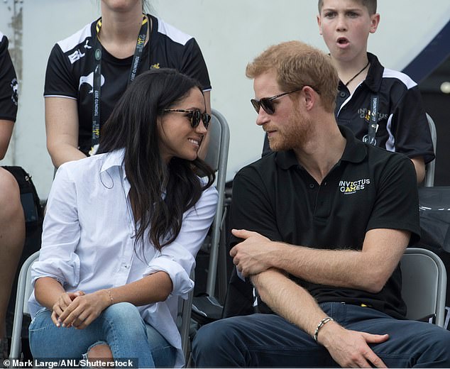 Prince Harry and his then girlfriend and current wife Meghan are seen here competing in wheelchair tennis at the 2017 Invictus Games, also in Canada but in Toronto