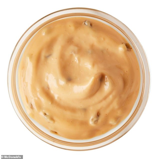 Pictured is McDonald's popular Big Mac sauce, of which Mike shared the 'secret recipe'