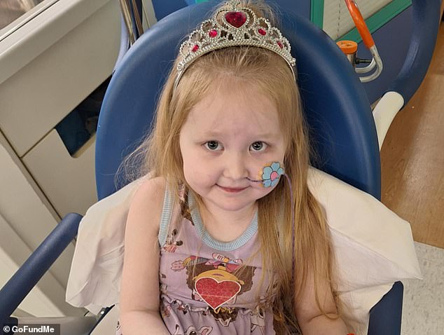 Harper spent her fifth birthday recovering from the lung transplant in the intensive care unit at Texas Children's Hospital