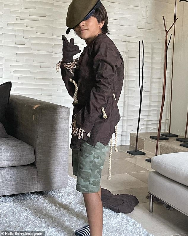 The Oscar winner, 58, married Martinez, 58, in 2013 — the same year they welcomed son Maceo, 10 (pictured) — and separated in 2016. Their divorce was finalized seven years later in August 2023.