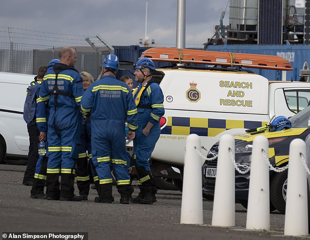 Emergency services were called at 2.45pm on Tuesday after a wild swimmer went missing after ending up in the Firth of Forth (Picture: Coastguard rescue teams)