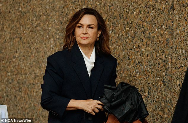 Lisa Wilkinson (pictured outside court in April) interviewed Brittany Higgins about her rape allegations in 2021