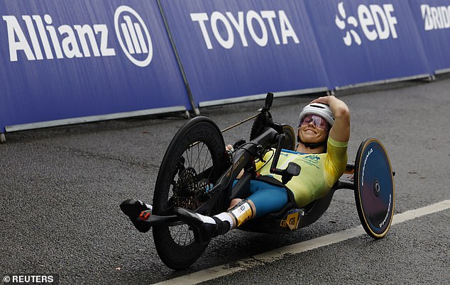 On Thursday, Parker, 35, won the H1-4 para-cycling road race, finishing four minutes and 11 seconds ahead of reigning Paralympic champion Jennette Jansen