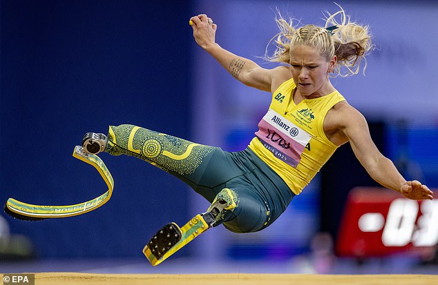 Her compatriot Vanessa Low also won gold in athletics, T61 long jump, after setting a world record of 5.45 meters in her first jump of the day