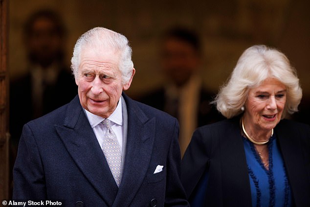 The actor said Charles (pictured with his wife Queen Camilla) has been 