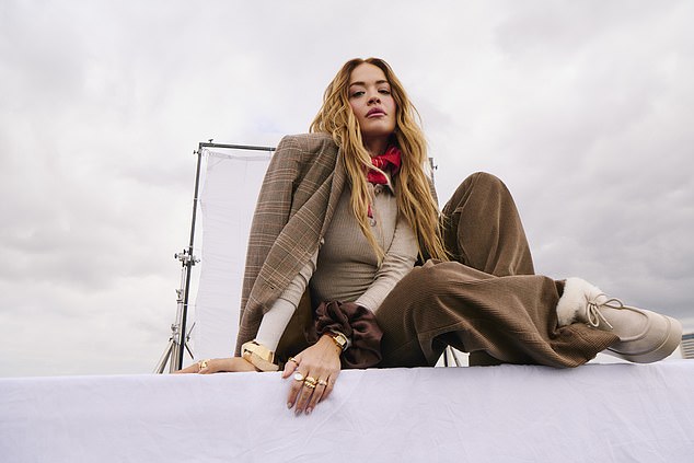 Rita added: 'I've really put together a range of timeless, on-trend and hero pieces over the past year that suit every season, and I think it's really great that people probably weren't expecting to see such signature pieces this time around.'