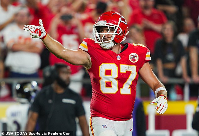 Travis helped the Chiefs secure a dramatic 27-20 victory over the Ravens on opening night