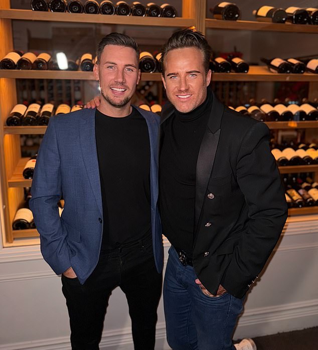 Evans (right) last made a public appearance on August 22 at a dinner in Potts Point, Sydney, where he was joined by several MAFS contestants, including Layton Mills (left). A guest at the dinner told Daily Mail Australia that Evans, 43, appeared to be 