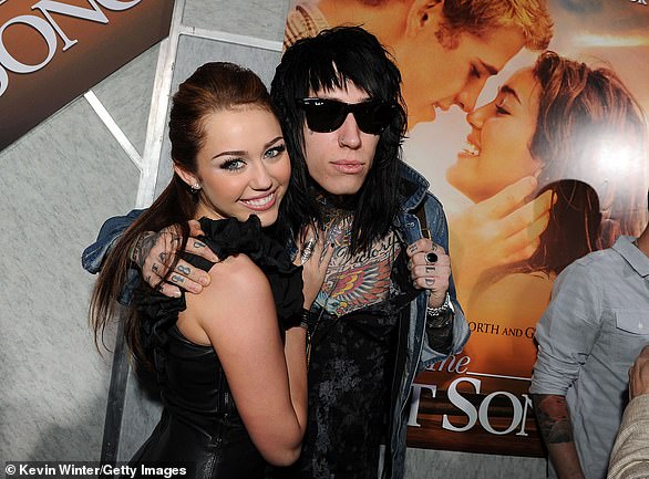 Speaking of Disney Channel, Demi dated Miley Cyrus' half-brother (left, pictured in 2010) Trace Cyrus (right) for several months in 2009 when he was 20 and she was 16.