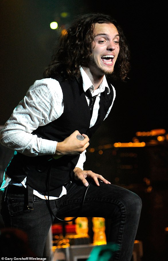 From September 2008 to January 2009, Lovato dated former The Cab frontman Alex DeLeon (pictured in 2008) when she was 16 and he was 20, and her song Catch Me was reportedly about him