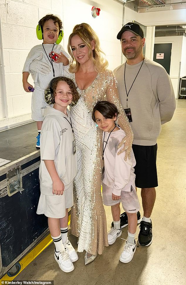 Kimberley says the tour gave Girls Aloud the chance to showcase their music to a new generation, including her children Bobby, Cole and Nate, who she shares with Justin Scott