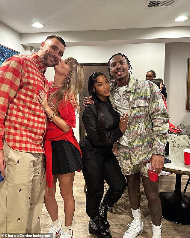 Last October, Swift and Kelce attended a Halloween party with Gordon and Hardman