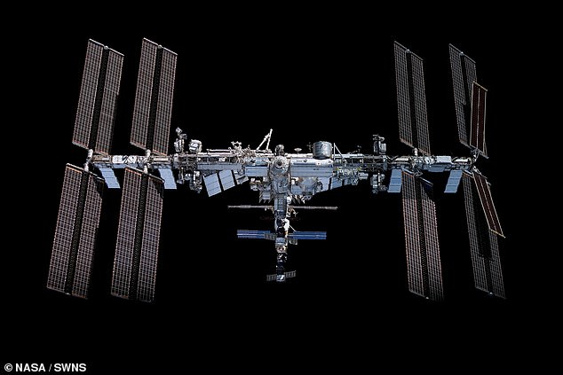 The ISS is equipped with its own thrusters, which it can use to avoid a collision. This happens several times a year.