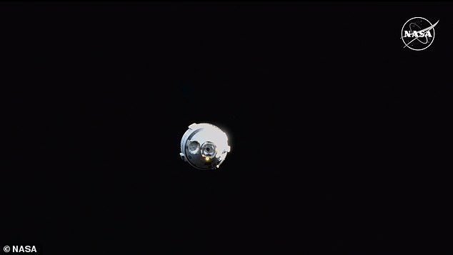 The capsule, which was seen live on NASA video on Friday evening, suffered from problems with its thrusters and helium leaks