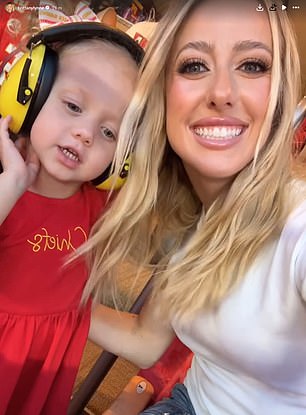 Mahomes enjoyed the game with daughter Sterling Skye