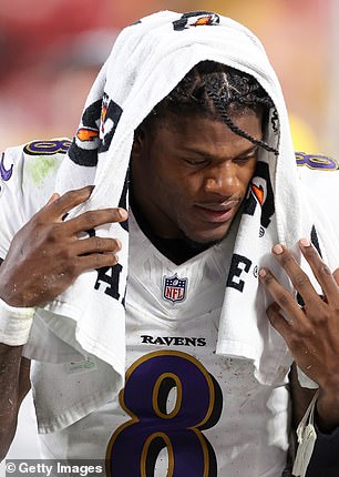 Jackson and the Baltimore Ravens were defeated by the Kansas City Chiefs on Thursday night