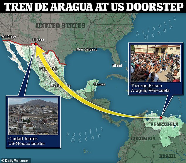 Venezuela's most violent gang, Tren de Aragua, has moved its headquarters just across the US border in the Mexican city of Ciudad Juarez