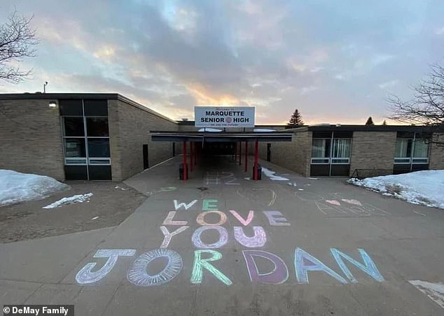 Marquette Senior High School, where DeMay attended, paid tribute by writing 