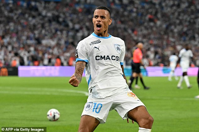 Greenwood has scored five goals and provided an assist in just three Ligue 1 games since joining Marseille this summer