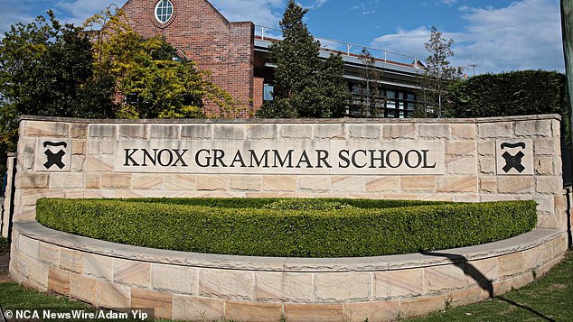 In a letter to parents, Knox Grammar principal Scott James (pictured) said Gulson's employment had been terminated