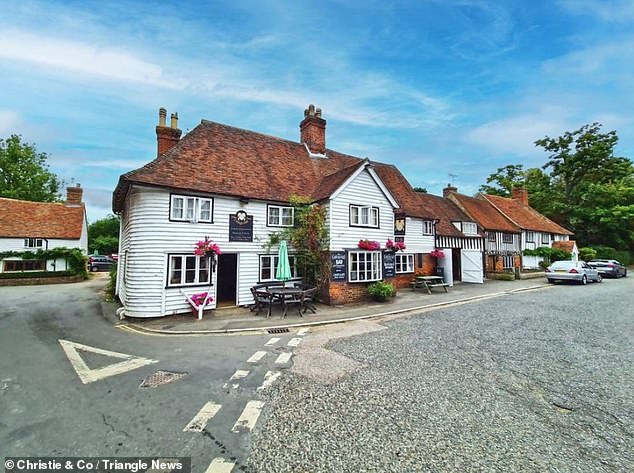 The Chequers, near Ashford, Kent, is no longer viable as a business so Mrs Hollywood's family submitted plans to convert it into a home earlier this year