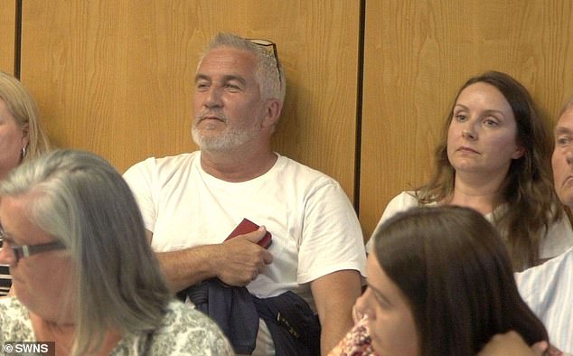 Paul Hollywood and his wife Melissa at the Ashford City Council Planning Committee meeting