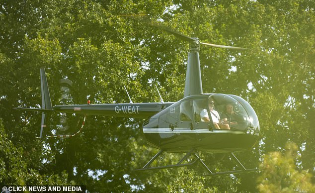 He lands the plane on a strip of land between his farm and the local pub in the quiet Kent village of Smarden