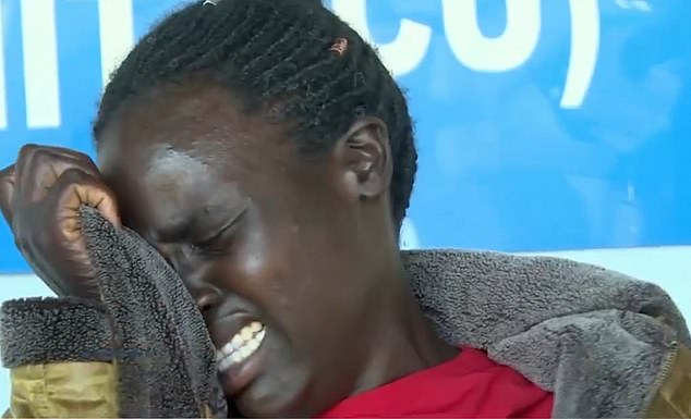 Cheptegei's sister burst into tears during a press conference after the attack