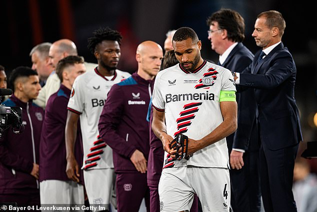 Tah captained Leverkusen in the Europa League, helping them reach the final