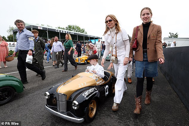 Also in attendance was Geri's daughter Bluebell Madonna [right]18, and Geri's step-daughter Olivia, 10, whom the F1 boss shares with ex Beverley Allen