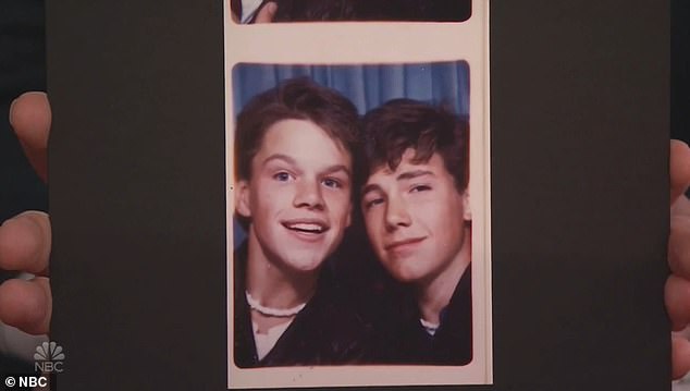 Affleck and Damon's unbreakable bond was shown in an adorable photo of the couple when they were teenagers. The two future stars looked angelic as they slept in front of the camera