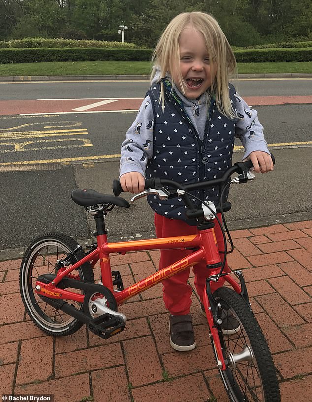 A young Freddie with his first bike. Brydon acknowledges that social media and increased awareness have made parents more anxious about letting their children go out alone