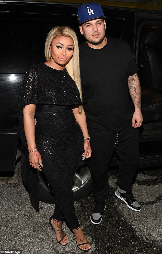 Rob shares Dream with his ex-fiancée Blac Chyna, who had an explosive feud with the Kardashian-Jenner family after their engagement ended; Rob and Chyna pictured in 2016