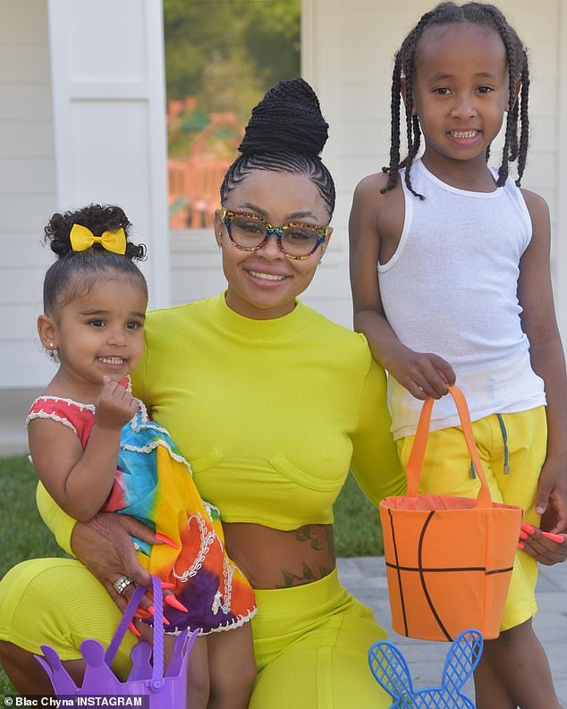 Chyna was pictured at Easter 2019 with her two children, Dream and her son King Cairo, 11, who she shares with rapper Tyga - who himself was in a relationship with Kylie Jenner