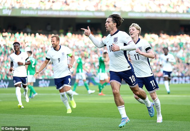 Despite representing Ireland at youth level, Grealish celebrated his goal with gusto