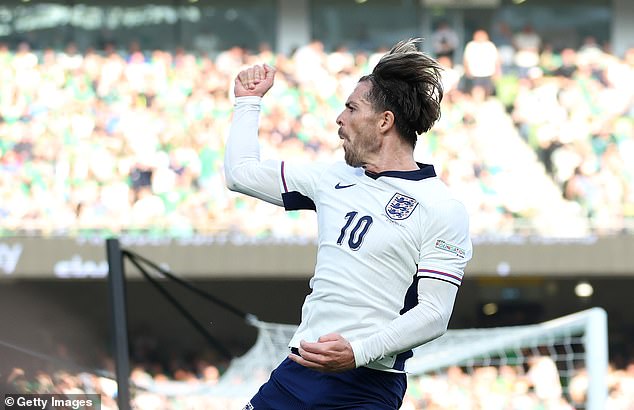 Despite previously representing Ireland, Jack Grealish was only too happy to celebrate his goal