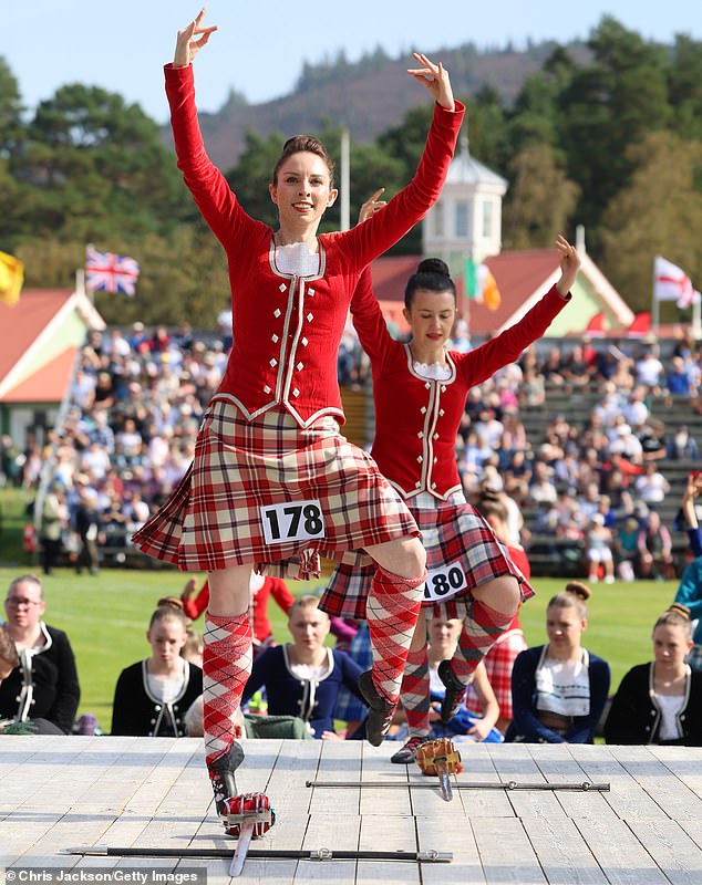 dancer participates in the Highland Dance competition