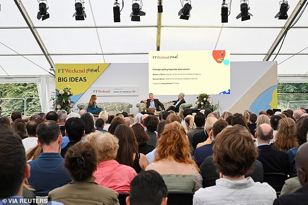 They appeared before a packed house, amid heavy security, at the FT Weekend Festival in North London, where they spoke about the longstanding relationship between MI6 and the CIA