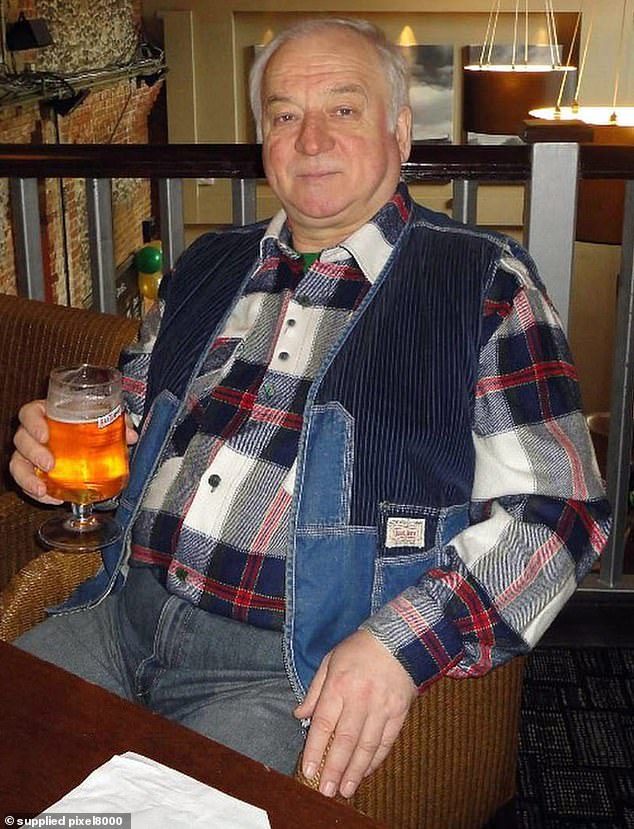 Two Russian agents smeared Novichok nerve agent on the door handle of former Russian spy Sergei Skripal (pictured), nearly killing him and his daughter