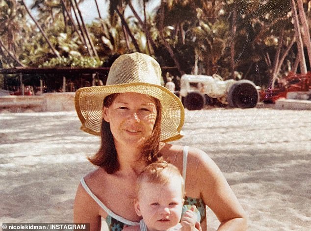 Nicole was born in Honolulu and raised in Sydney with her beloved mother Janelle and her psychologist father Antony (she is pictured as a baby with her mother in Hawaii)