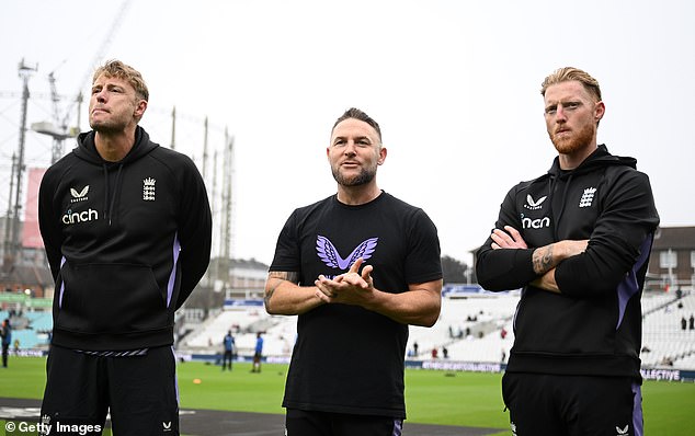 He will have to work closely with Brendan McCullum (centre) - the pair are like two peas in a pod