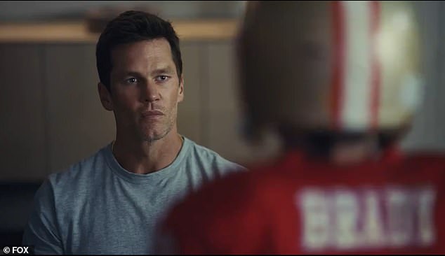 'Tom Brady is back to work,' the clip says after the former quarterback talks to his younger self