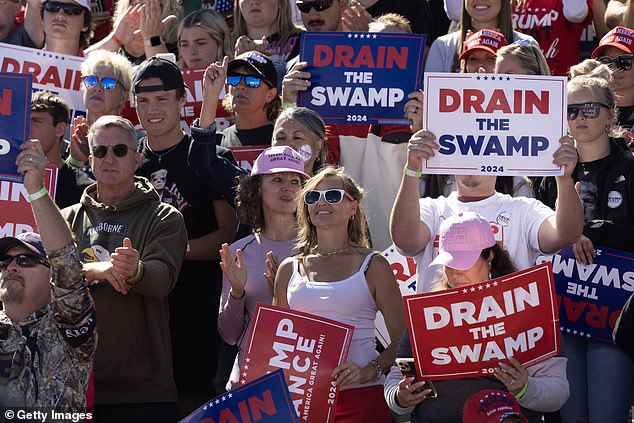 About 7,000 Trump supporters gathered on Saturday for his Mosinee rally in the hotly contested state of Wisconsin