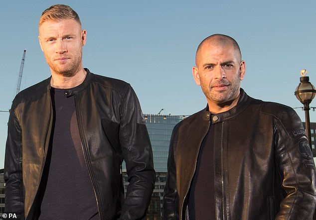 Top Gear presenters Freddie Flintoff and Chris Harris, pictured in a publicity photo in 2018