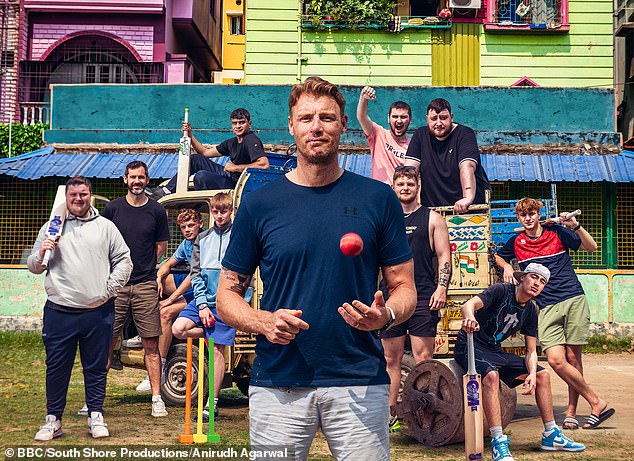 In the BBC documentary Freddie Flintoff's Field Of Dreams On Tour, the 46-year-old was seen taking a group of youngsters from his hometown of Preston on a cricket tour of India