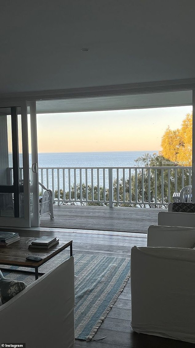 In photos and videos shared by the couple, they showed off their incredible sea views from the $600-per-night property